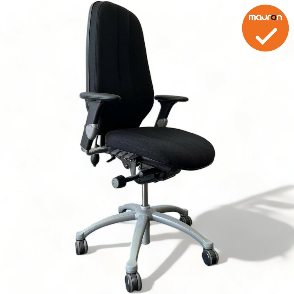 RH Logic 400 Bureaustoel - Nieuwe zwarte stoffering