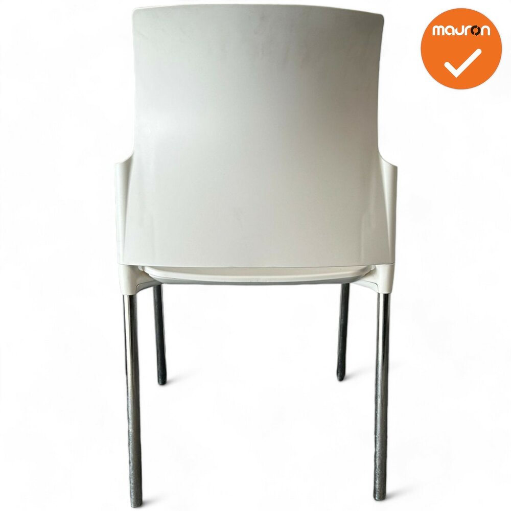 Vergaderstoel S20 - Wit  - Chroom frame
