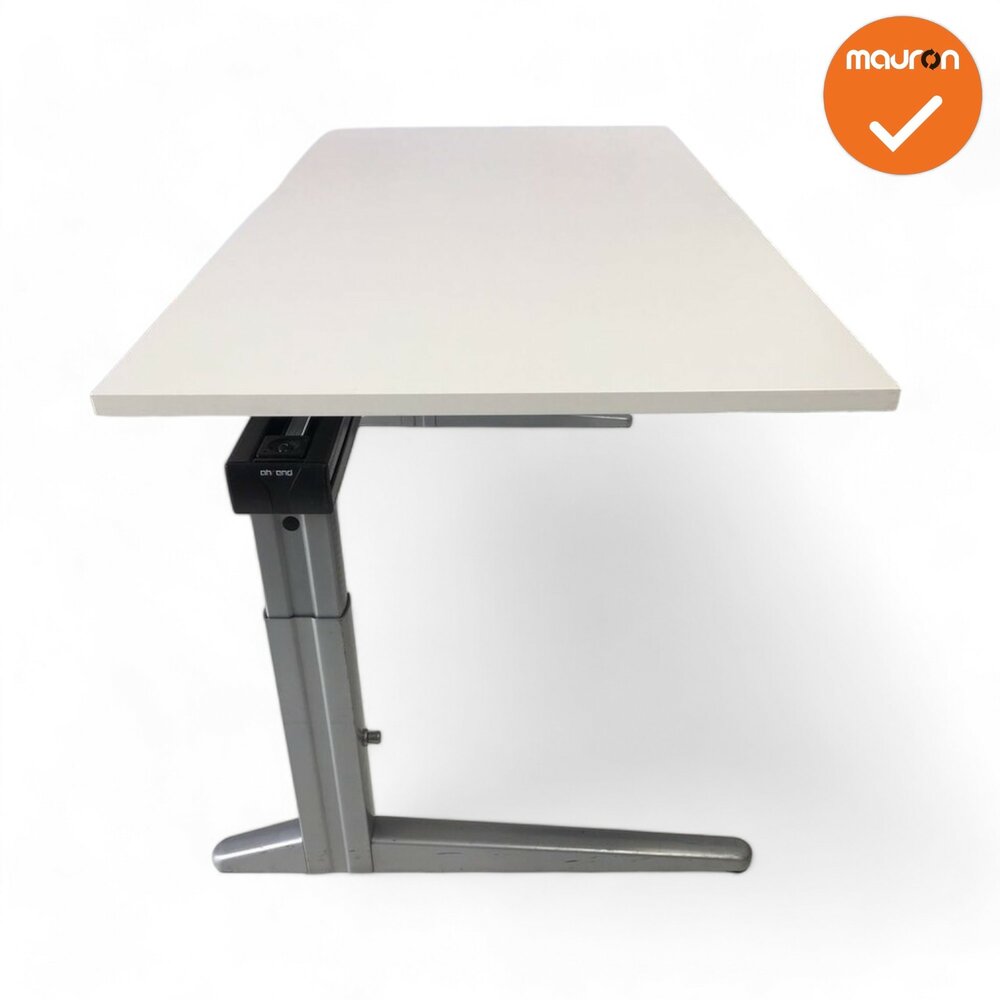 Ahrend Essa Ahrend Essa bureau - Slinger - Zilvergrijsbureau - Handmatig - Zilvergrijs