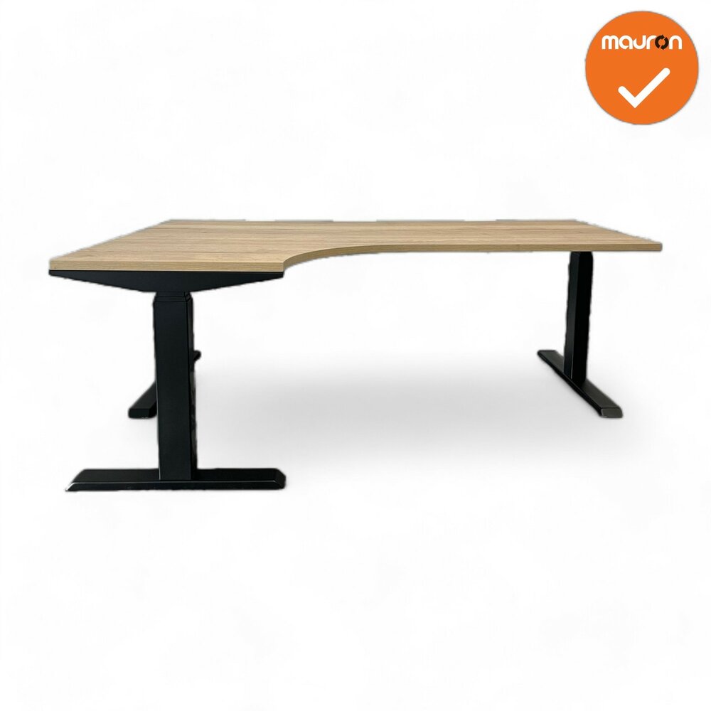 Hoekbureau - Zit-Sta - 180x120 - Steelforce Pro 670 SLS - Ronde hoek - Bladkleur naar keuze