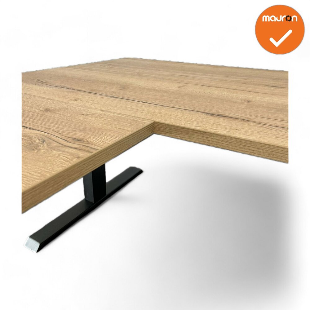 Hoekbureau - Zit-Sta - 180x160 - Steelforce Pro 670 SLS - Rechte hoek - Bladkleur naar keuze