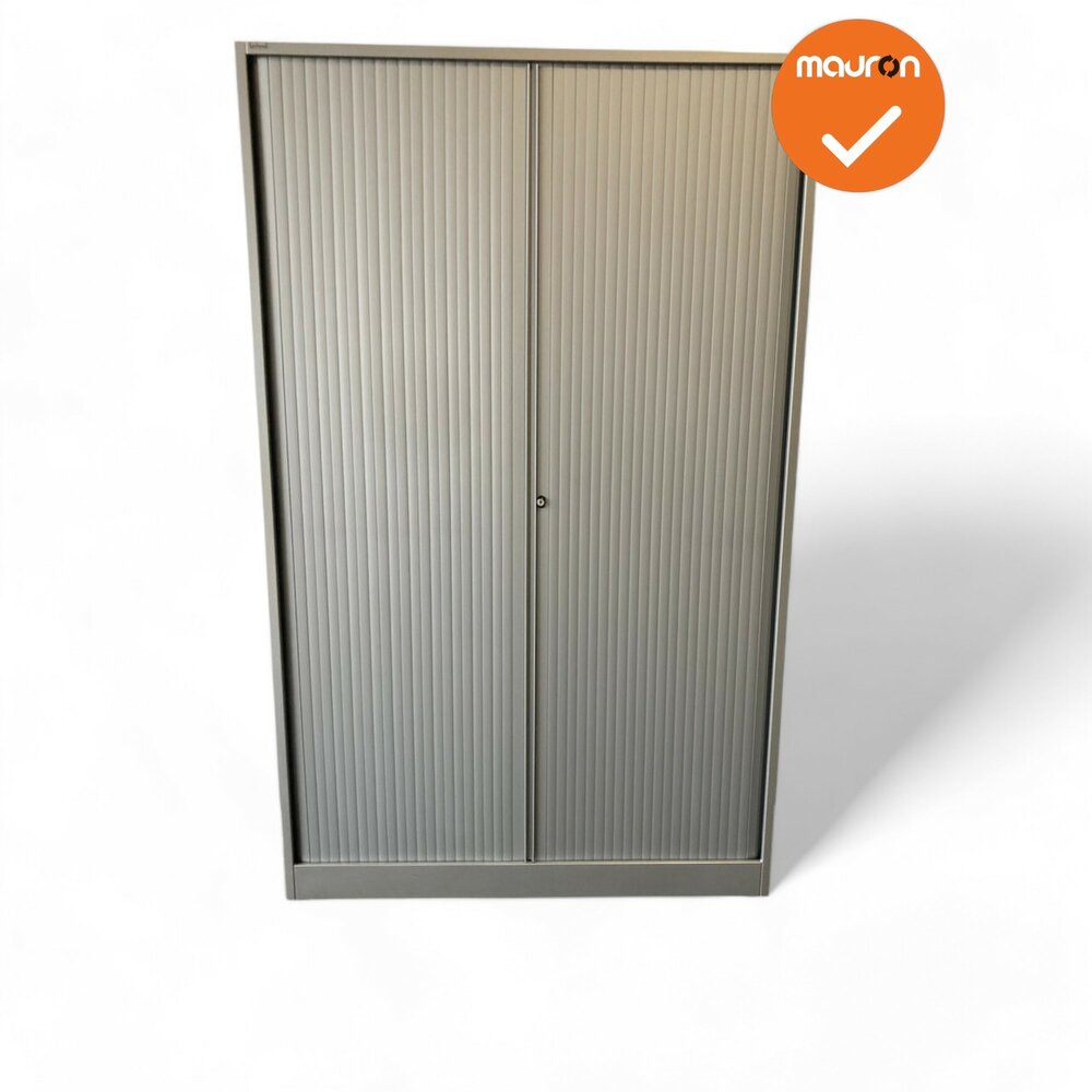Ahrend Roldeurkast - 195x120x45 - Zilvergrijs - Zilvergrijze deuren