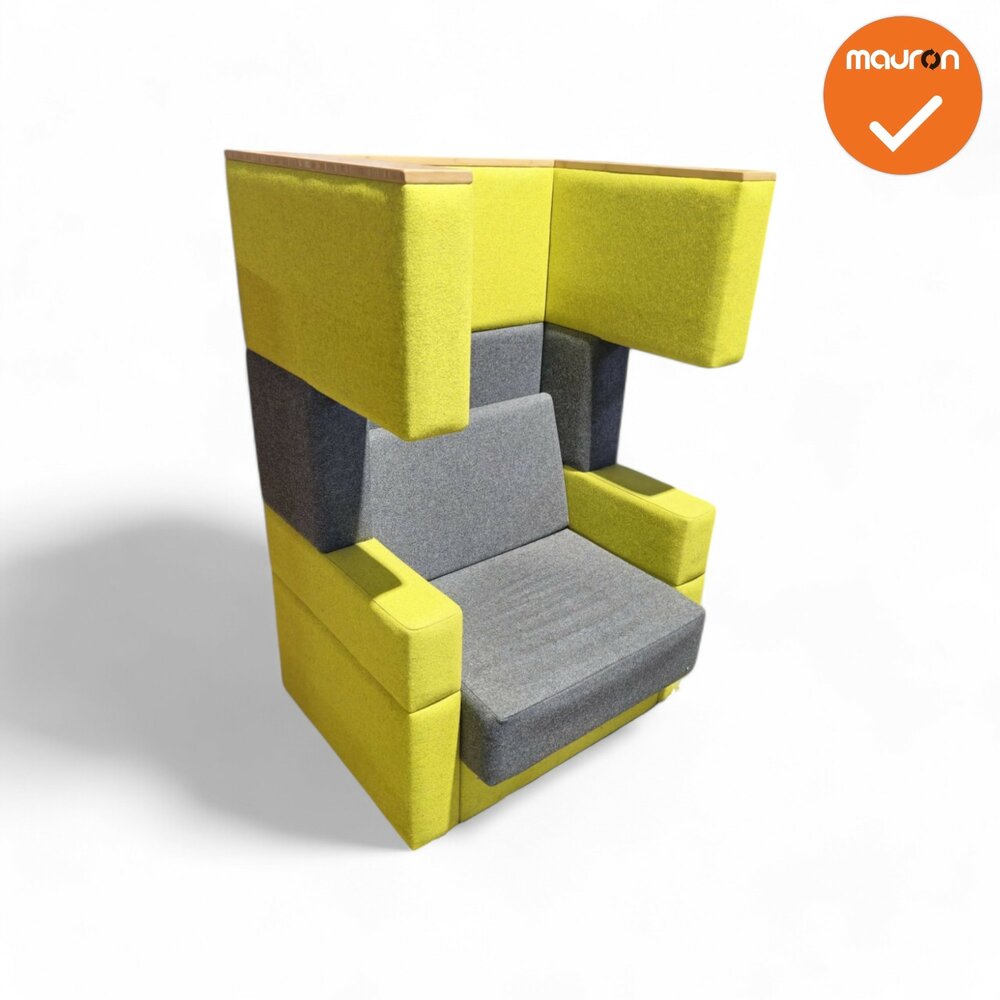 Akoestische design Fauteuil - Groen / grijs - refurbished
