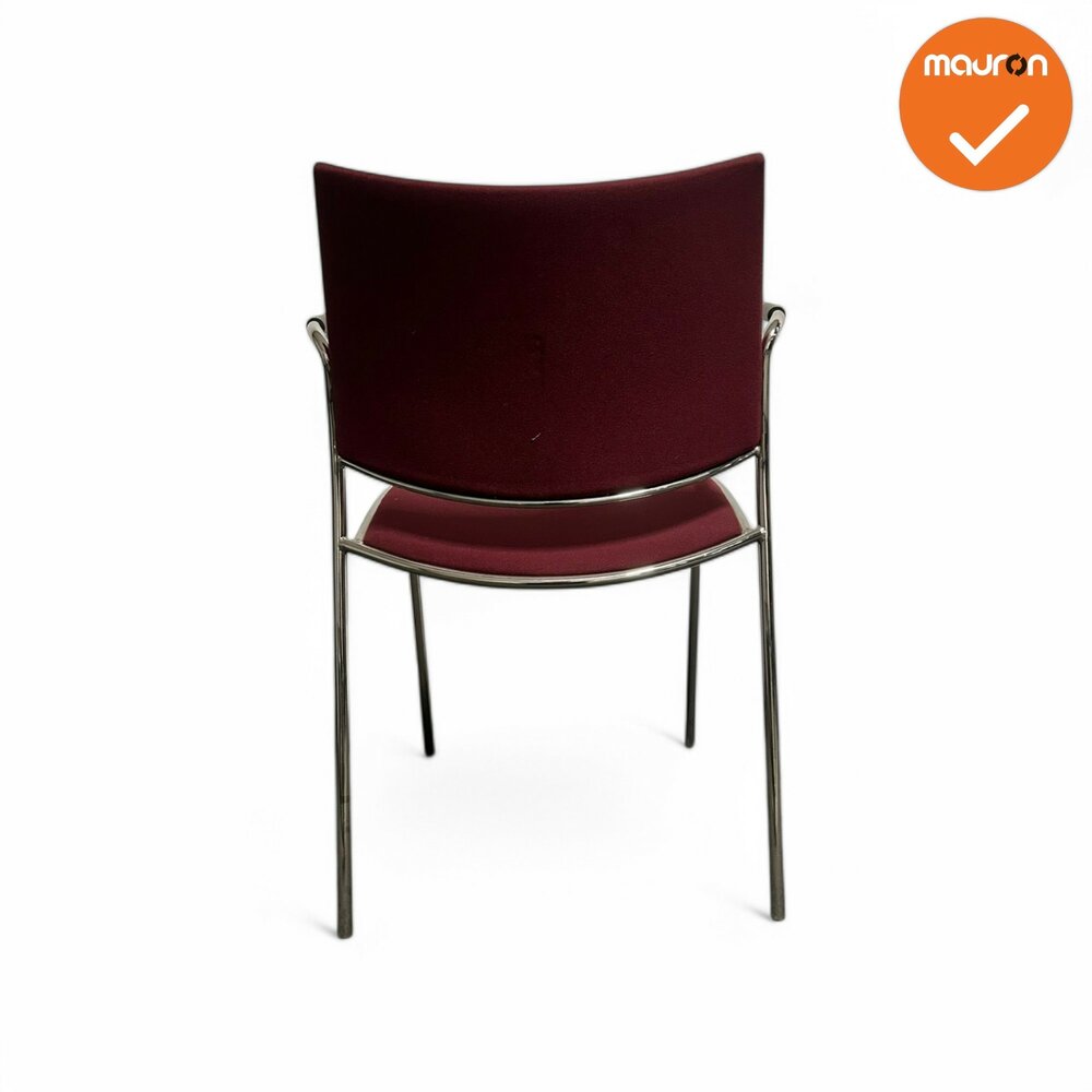 Vergaderstoel - Casala - Rood gestoffeerd