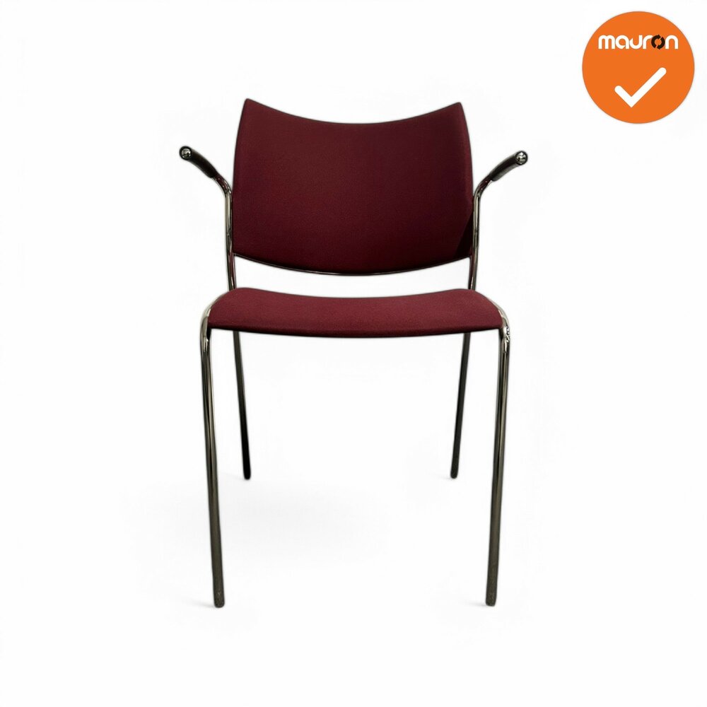 Vergaderstoel - Casala - Rood gestoffeerd