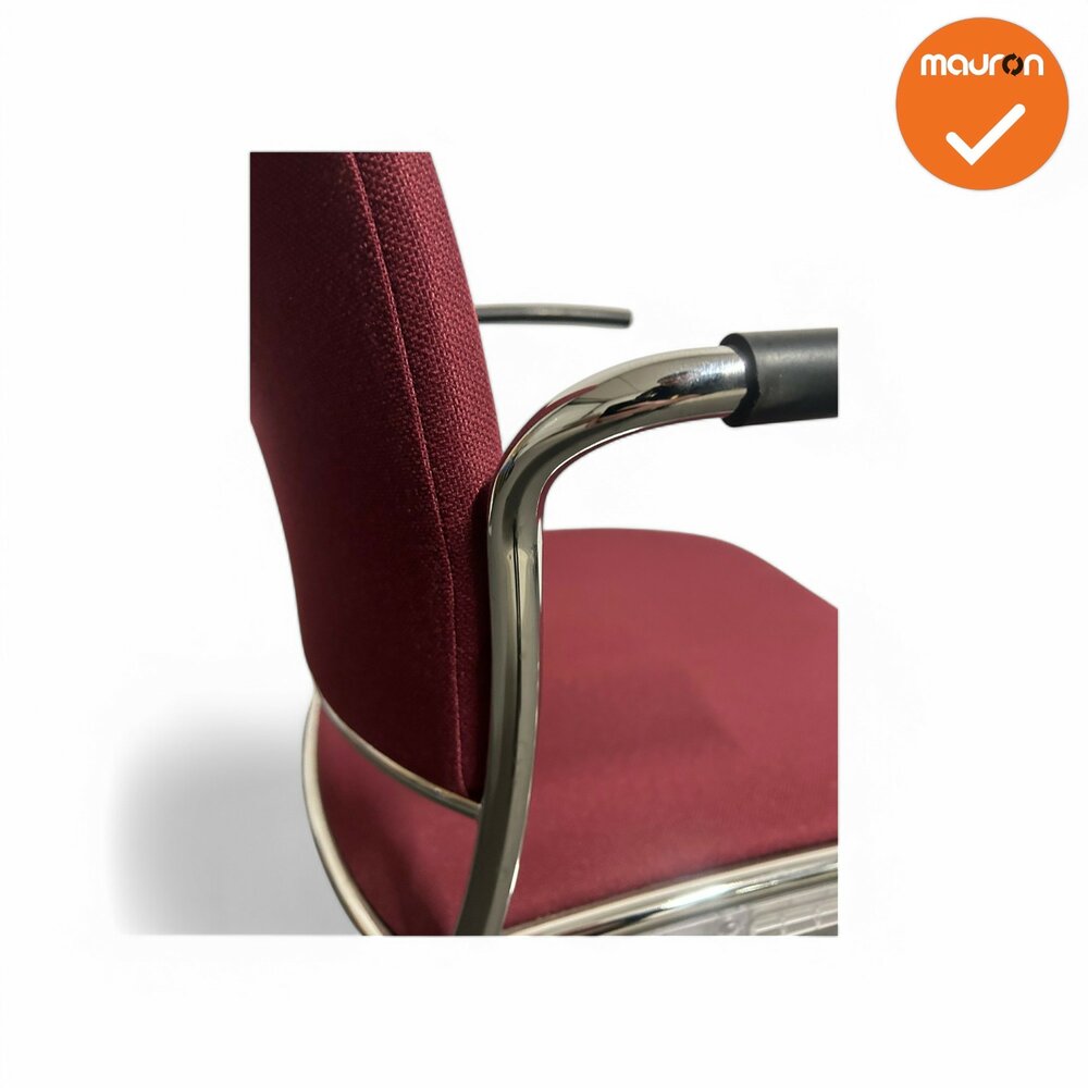 Vergaderstoel - Casala - Rood gestoffeerd
