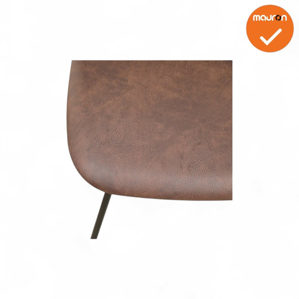 Vergaderstoel Eva - met armleuning - NIEUW - Cognac bruin 