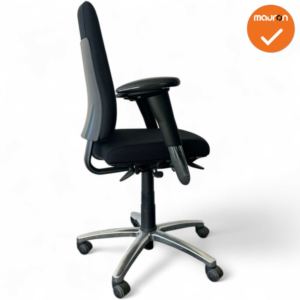 BMA Axia 2.2 - 8N 2D armpads - hoge rug- zwarte stoffering -  chrome voetkruis