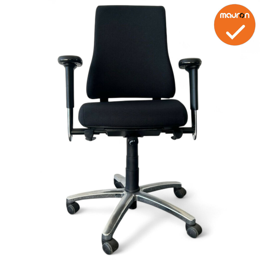 BMA Axia 2.2 - 8N 2D armpads - hoge rug- zwarte stoffering -  chrome voetkruis