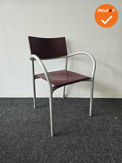 Refurbished Kantinestoel - Segis Breeze - Rood