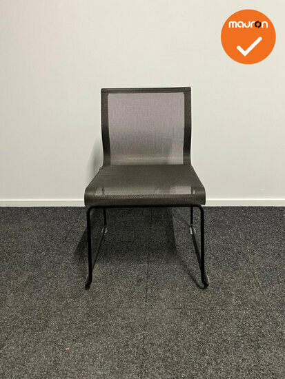 ICF Vergaderstoel - Stick chair sid base - bruin netweave
