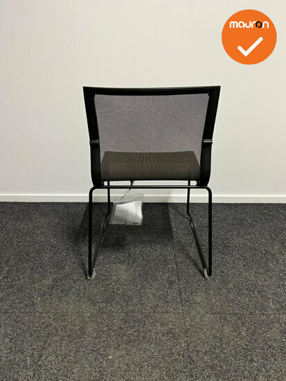ICF Vergaderstoel - Stick chair sid base - bruin netweave