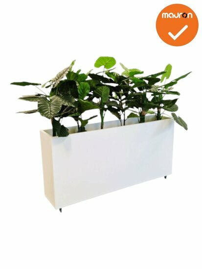 Verrijdbare plantenbak - 160x80cm - Wit