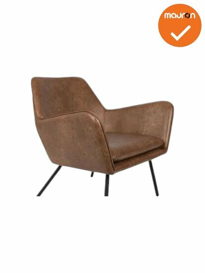 Fauteuil ontvangststoel - Salono van West - bruin