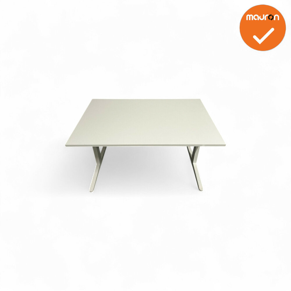 Ahrend Balance Slinger bureau -120x80 - Wit met wit bestaand blad
