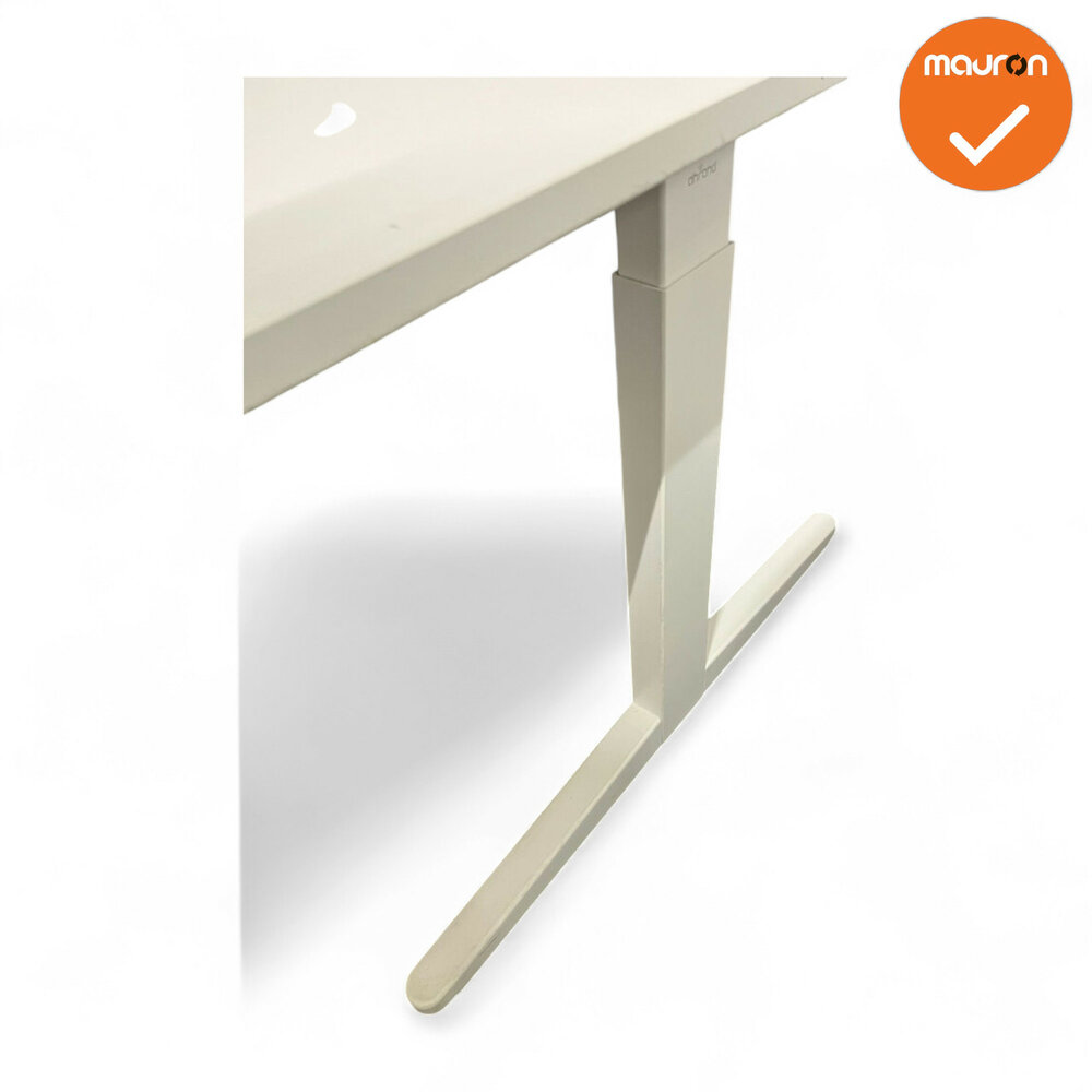 Ahrend Balance Slinger bureau -120x80 - Wit met wit bestaand blad
