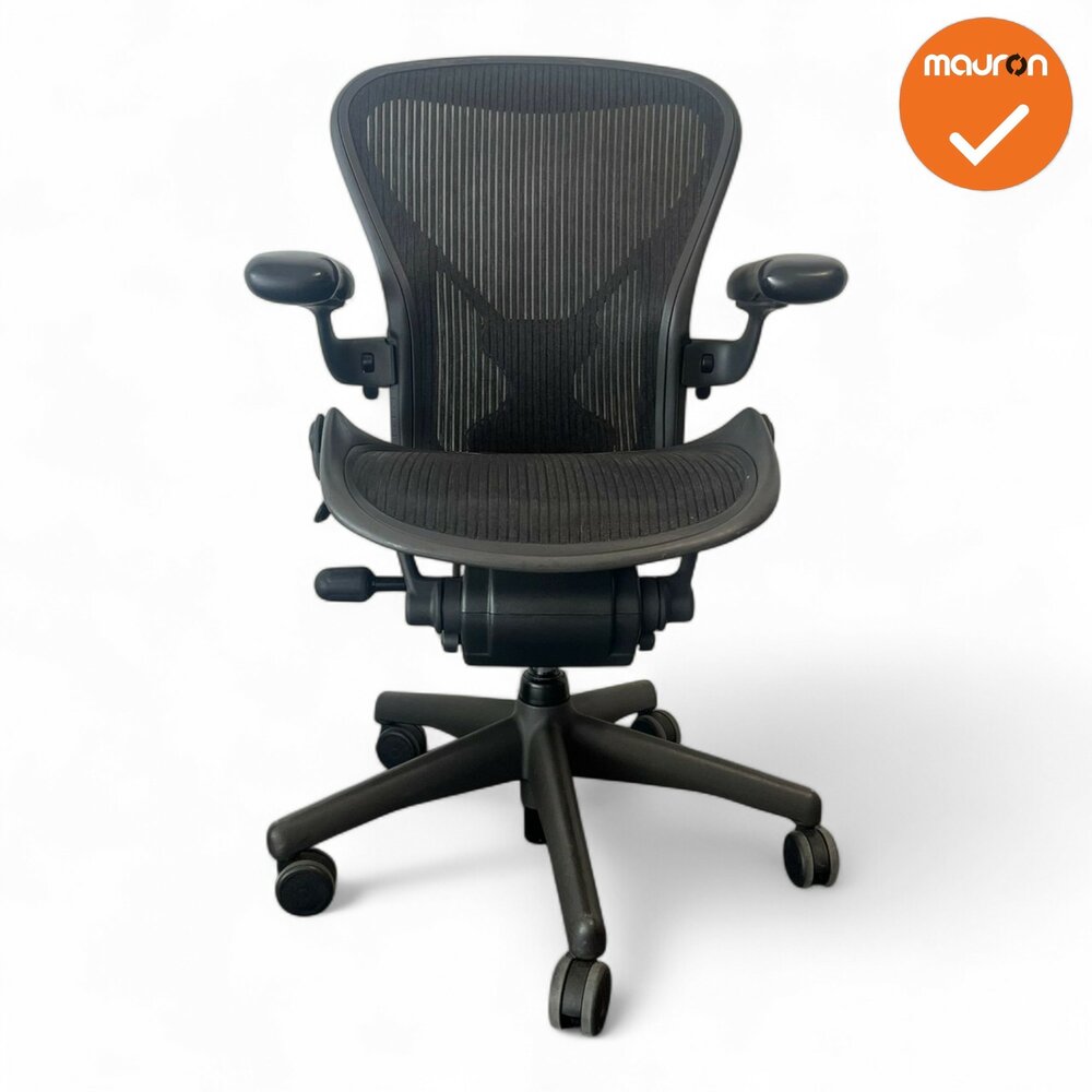 Herman Miller - Aeron - B - zwart voetkruis - Inclusief Posturefit