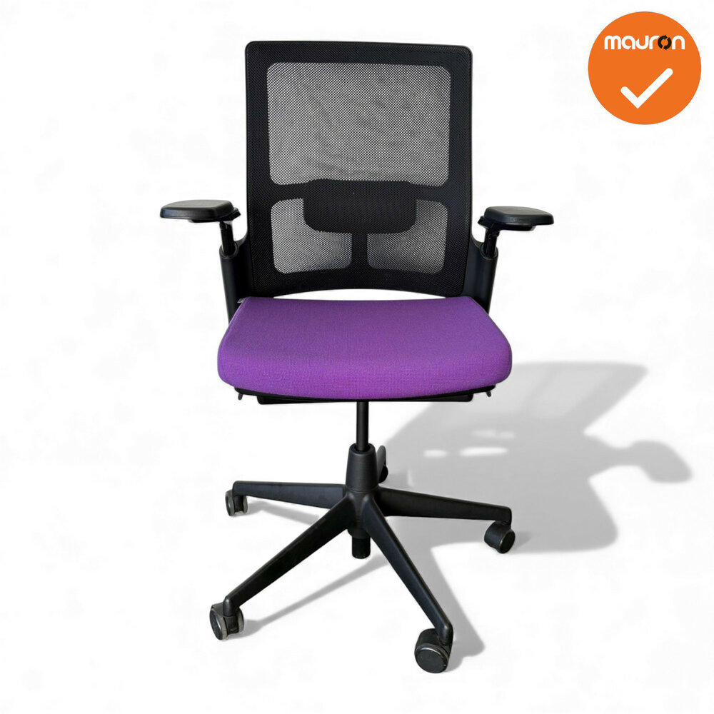 Ahrend 2020 bureaustoel - Medium rug - Zwarte stoffering