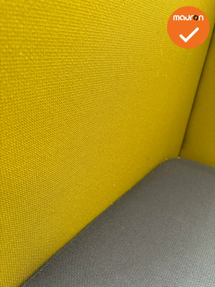 Design Zitmeubel - TOOaPICNIC Hide 110 - Geel met Antraciet