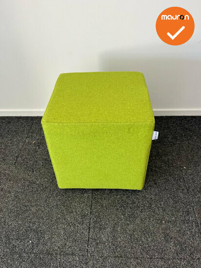 Rohde &amp; Grahl - Poef - met wielen - 45x45x45cm - Licht groen