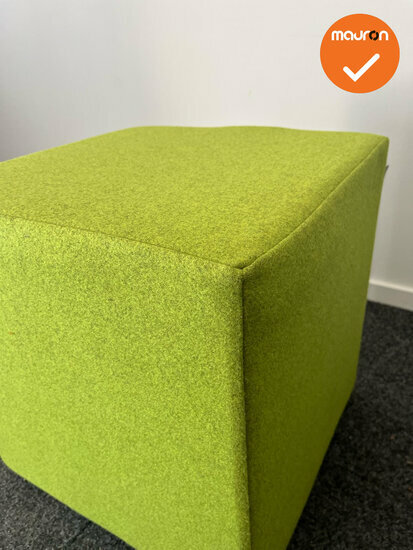 Rohde &amp; Grahl - Poef - met wielen - 45x45x45cm - Licht groen