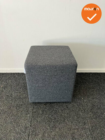 Rohde &amp; Grahl - Poef - met wielen - 45x45x45cm - Antraciet