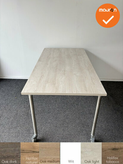 Ahrend - Move-it - verrijdbare vergadertafel 160x80 - bladkleur naar keuze