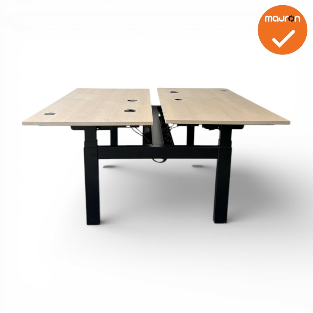 Vepa Presto Duo bureau - 140x80 - memory bediening - inclusief kabeldoorvoer en ingebouwd stekkerblok