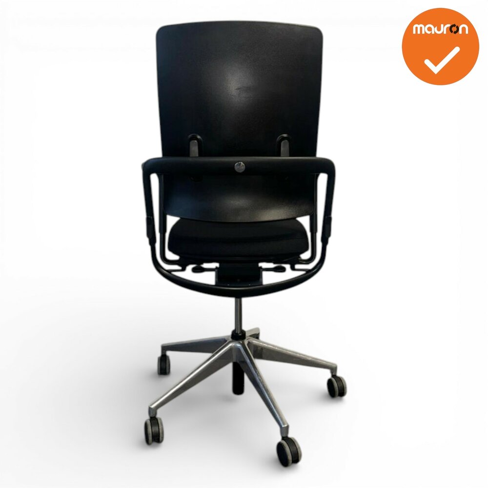 Rohde &amp; Grahl - Xenium - Classic -  Nieuwe zwarte stoffering - Nieuwe armpads - Chroom voetkruis - Antraciet rugbeugel