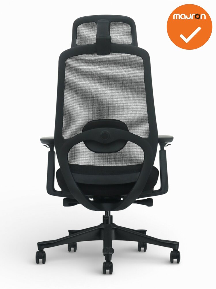 BUREAUSTOEL-FERRARA-ZWRT-STOFFERING