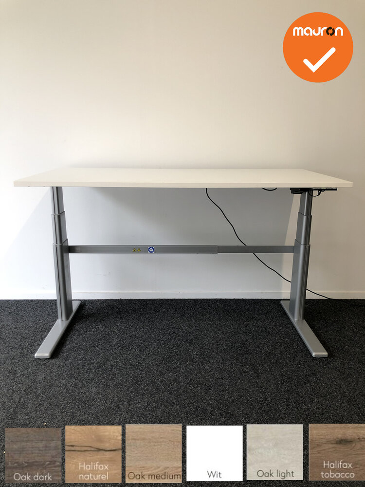 Aluforce Pro 270GT compleet tweedehands elektrisch zit-sta bureau - nieuw blad naar keuze - zilvergrijs onderstel