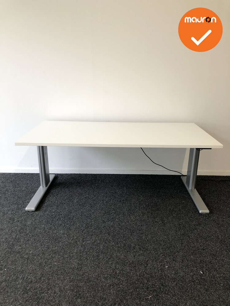 Aluforce Pro 270GT compleet tweedehands elektrisch zit-sta bureau - nieuw blad naar keuze - zilvergrijs onderstel