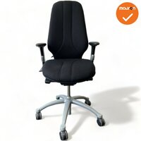 RH Logic 400 Bureaustoel - Nieuwe zwarte stoffering