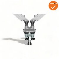 Monitorarm - Inclusief USB - Duo Deluxe - Zilvergrijs