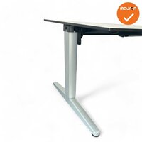 Bureau - Four-Two - Elektrisch - Zilvergrijs - 180x80 - Ahorn