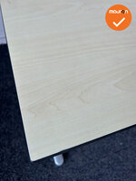 Bureau - Four-Two - Elektrisch - Zilvergrijs - 180x80 - Ahorn
