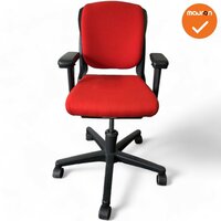 Ahrend 230 bureaustoel - Medium rug - Rode stoffering