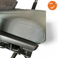 Haworth Comforto 59 - Grijze stoffering - zwart voetkruis