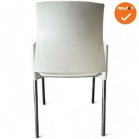 Vergaderstoel S20 - Wit  - Chroom frame