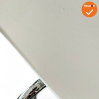 Vergaderstoel Galvano - Wit - Chroom frame - 4 poot