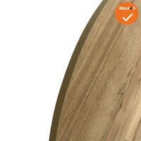 Nieuw vergaderblad - Halifax naturel - 120cm - Rond