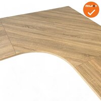 Hoekbureau - 200x200 - Ahrend 500 - Zilvergrijs - Ronde hoek