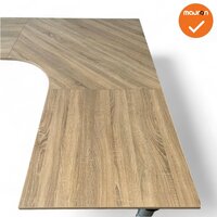 Hoekbureau - 200x200 - Ahrend 500 - Zilvergrijs - Ronde hoek
