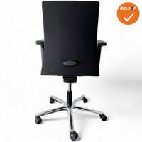 Haworth Comforto 55 Bureaustoel - Nieuwe zwarte stof - Chroom