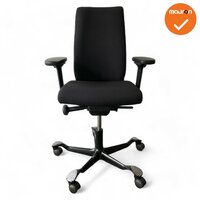 HAG bureaustoel Creed 6005 - Stof Zwart - Frame Zwart  -  3D Armleggers - Nieuwstaat