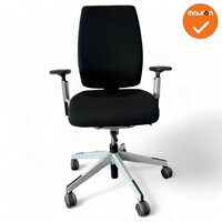 Giroflex Bureaustoel - 68-7509 - Zwart - Zilvergrijs voetkruis