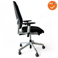 Giroflex Bureaustoel - 68-7509 - Zwart - Zilvergrijs voetkruis