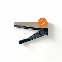 Ahrend 500 slingerverstelbaar bureau - nieuw blad naar keuze - afmetingen naar keuze - zilvergrijs onderstel