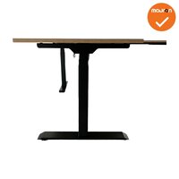 Mauforce - DELUXE - zit-sta elektrisch hoekbureau - NIEUW - 200x200cm - Met ronding - Bladkleur naar keuze - onderstelkleur naa