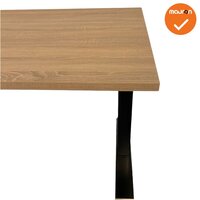 Mauforce - DELUXE - zit-sta elektrisch hoekbureau - NIEUW - 200x200cm - Met ronding - Bladkleur naar keuze - onderstelkleur naa